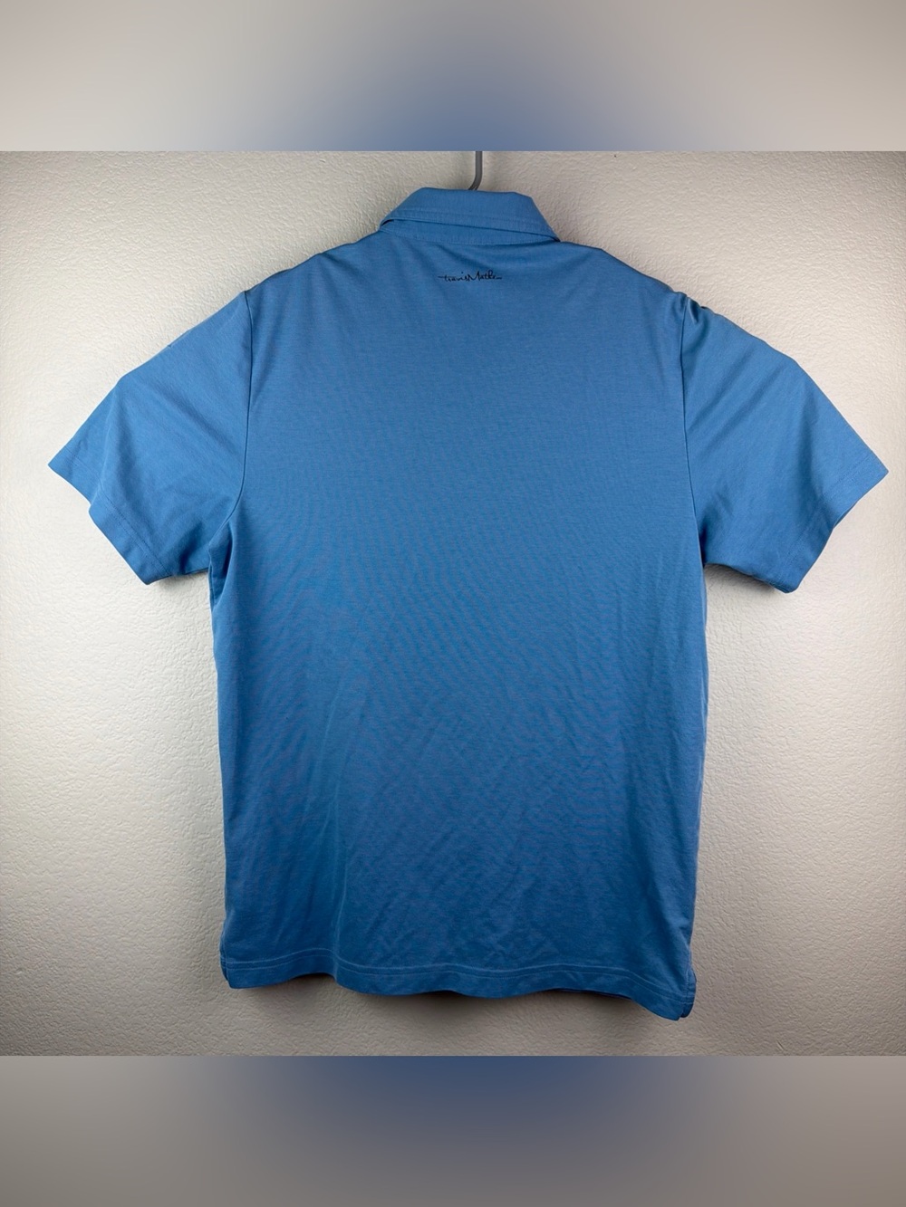 Travis Mathew Polo Shirt Golf Outdoor Blue Men’s Medium - Picture 2 of 4